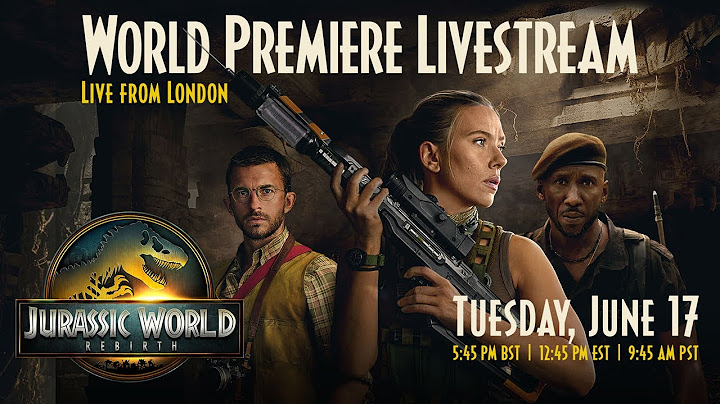 London Premiere with the Jurassic World Rebirth cast and filmmakers