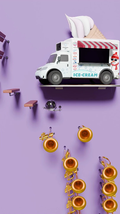 The Ice Cream Truck Song (Marble Music ) #music #satisfying #icecream