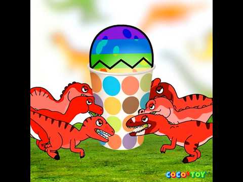 Baby dinosaurs change color depending on your mood #ShortsㅣLearn color for kidsㅣCoCosToy