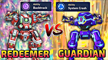 Redeemer Vs Guardian 😱 - Backtrack Vs System Crash || Mech Arena