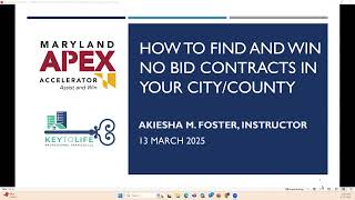 How to Find and Win No Bid Contracts in Your City/County (State of Maryland)