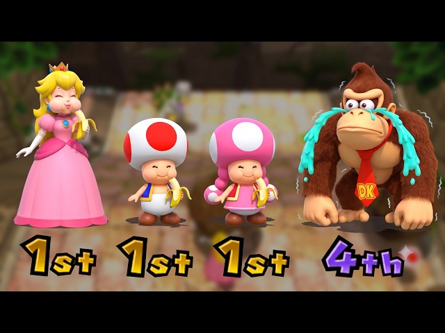マリオパーティ Wii＋Jamboree】3対1ミニゲーム全部！ピーチ＆キノピオ