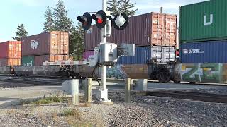 Union Pacific mixed east GE 2634 lead / stack west 2 DPU'S