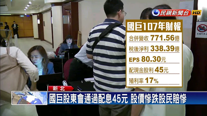 國巨股東會通過配息45元 陳泰銘：景氣謹慎保守－民視新聞 - 天天要聞