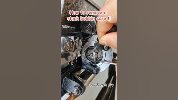 How to remove a stuck bobbin case 🪛#sewingmachinerepair #sewingmachineproblems #silaimachine