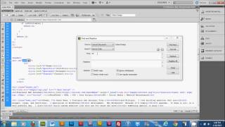 How to search for code using Dreamweaver Find and Replace)