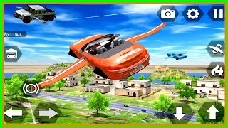 Flying Car Extreme Simulator Android #AmazingGame play HD [1] screenshot 2