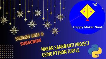 Makar Sankranti Kite using python | Happy Makar Sankranti drawing using python graphics