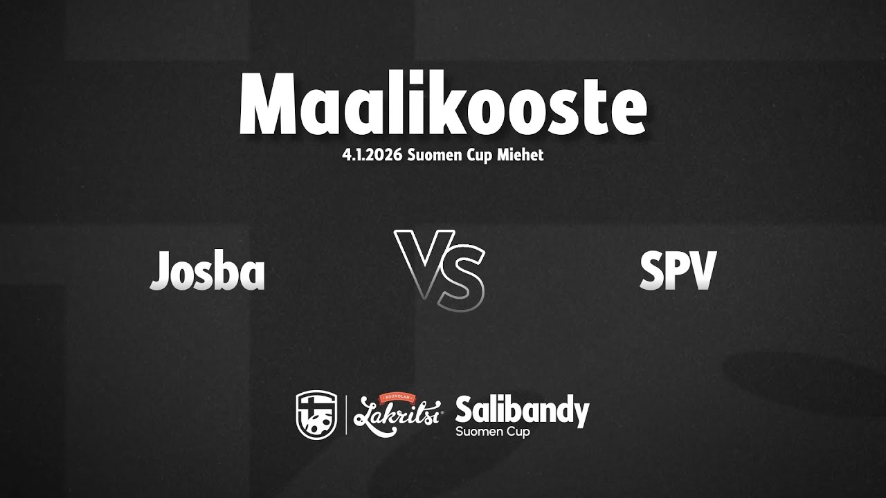 Maalikooste: Josba - SPV (Suomen Cup M)