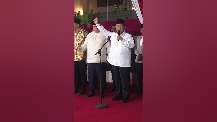 Prabowo Subianto Resmi Mendeklarasikan Presiden Indonesia Berikutnya