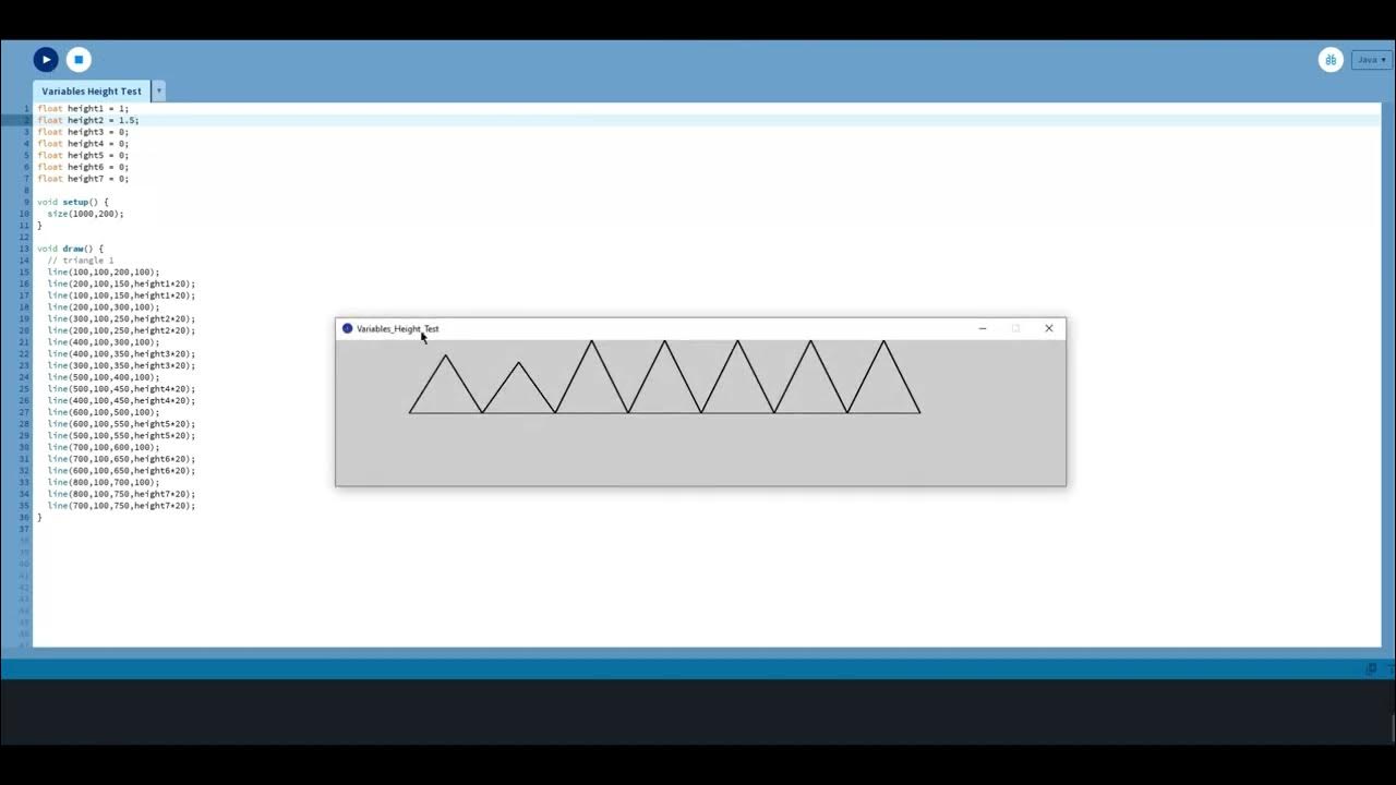Triangles...Variables... Test Thing in Processing 4 - YouTube