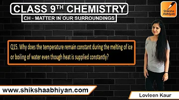 Why does temperature remain constant during boiling of a liquid?