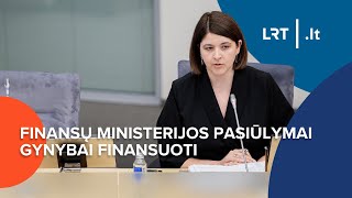 Finansų ministerijos pasiūlymai gynybai finansuoti | 2024-05-21