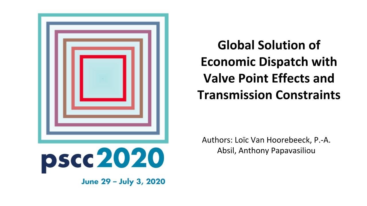 Global Solution of Economic Dispatch with Valve Point Effects and ...