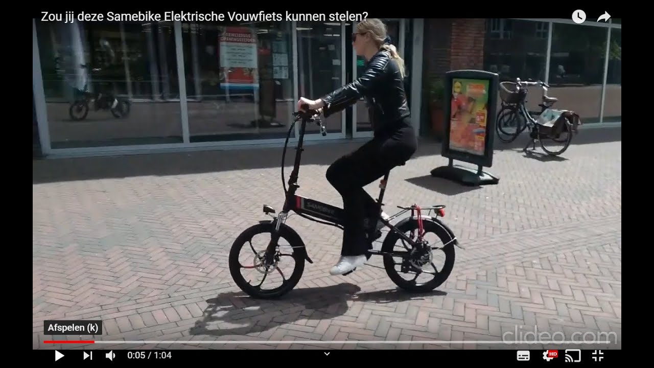 blok Werkelijk de elite Zou jij deze Samebike Elektrische Vouwfiets kunnen stelen? 🔊 - YouTube