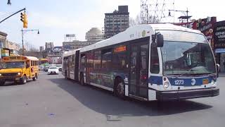 MTA NYC Bus 2010 Novabus LFS Articulated #1273 On The Bx12 @ East Fordham Road & Kingsbridge Road