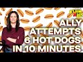Ally Takes On 6 Hot Dogs In 10 Minutes