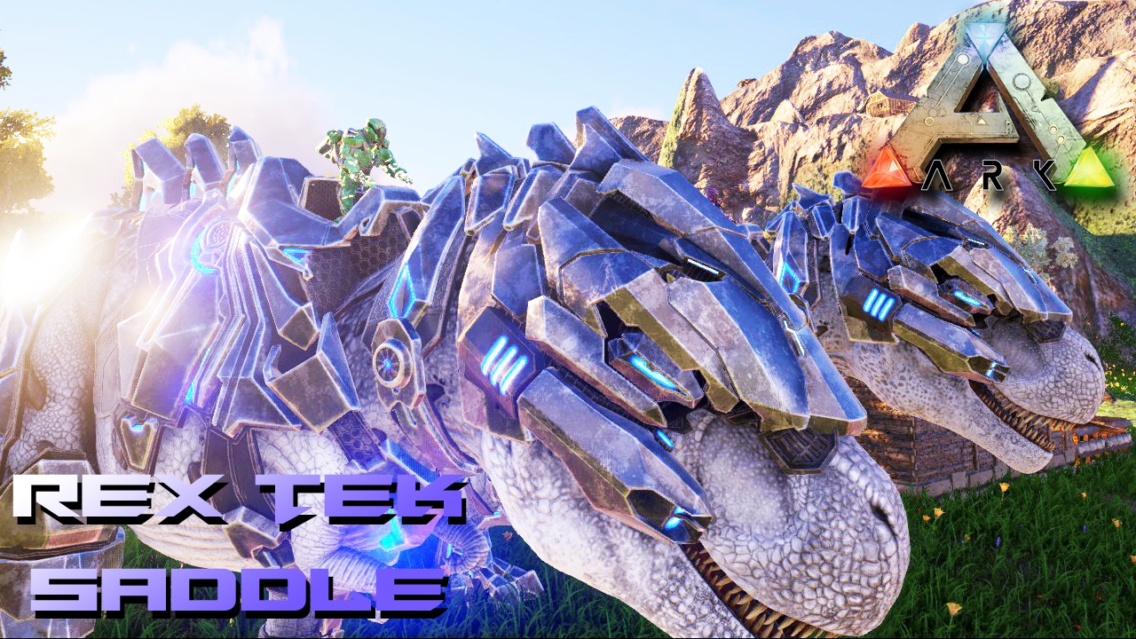 Ark survival evolved седла. Tek Rex АРК. Ark 2 Rex. Раптор АРК седло. Rex Saddle Ark.