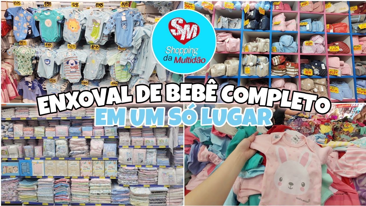TOUR PELO SHOPPING DA MULTIDÃO - TUDO PARA ENXOVAL DE BEBÊ BARATO!!