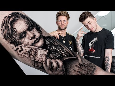 JOKER TATTOO TIME LAPSE  FaZe ADAPT  YouTube