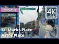 4K -  A walk around St. Marks Place & Astor Place - New York City