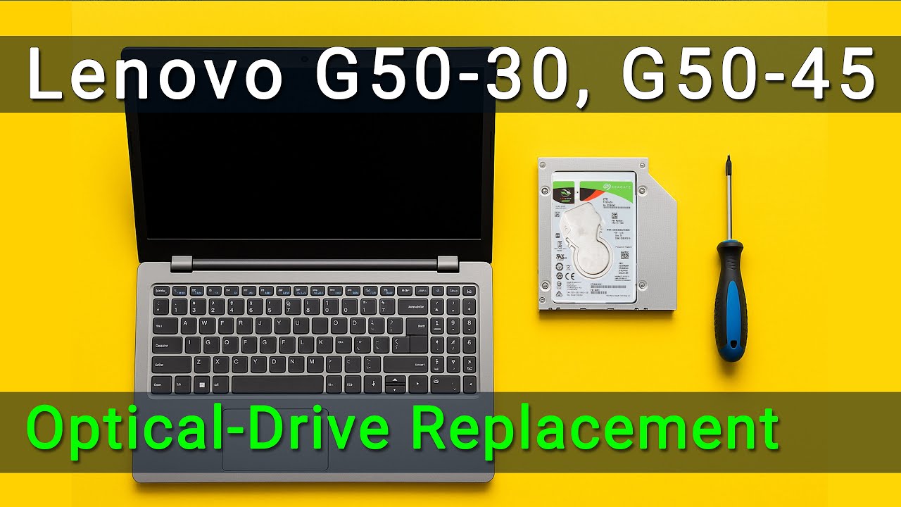 New Update Wie man optisches Laufwerk ersetzt, HDD-Caddy für 2nd HDD im Laptop Lenovo G50-30 installieren