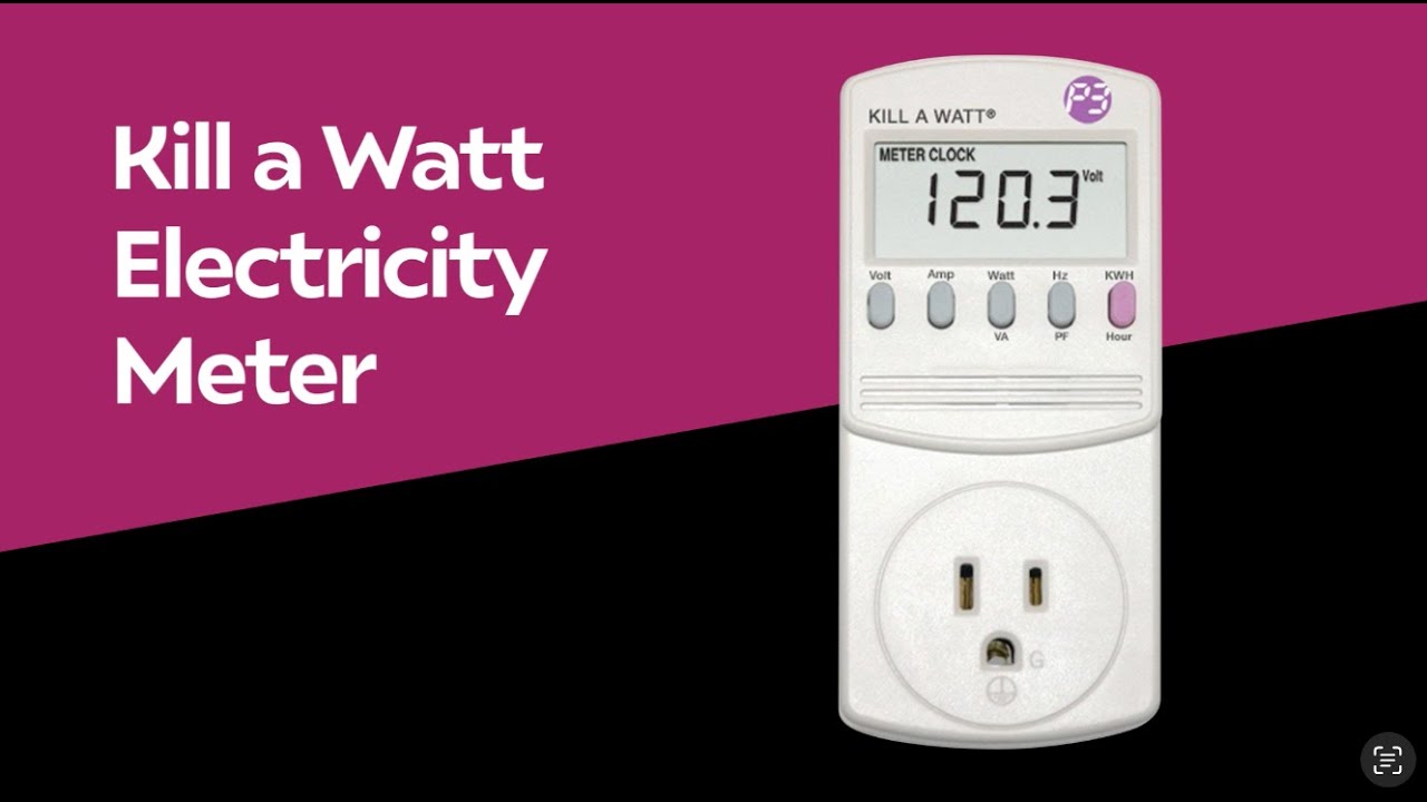 Library of Things - Kill A Watt Electricity Meter - YouTube