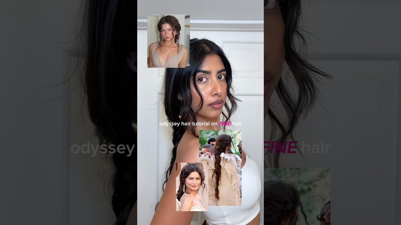Zendaya Odyssey Hair Tutorial on Fine Hair #zendaya #odyssey