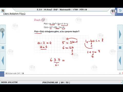 10. Sınıf Matematik - Polinomlar - 1 📏