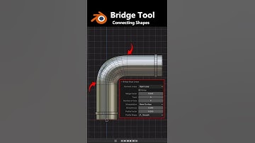 Noob vs Pro Artist: Bridge tool Connecting shape #blender #b3d #shorts