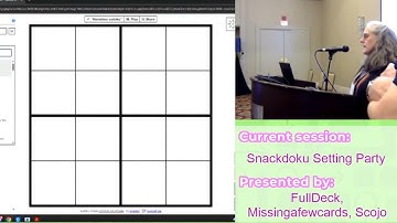 SudokuCon 2025: Snackdoku Setting Party with Full Deck, Missing a Few Cards, and Scojo
