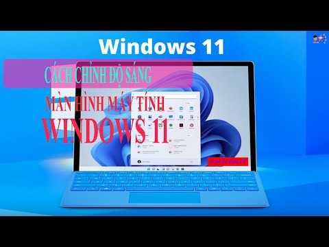 Video cách chỉnh độ sáng màn hình trên windows 11 - youtube