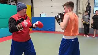 Boxing: slipping and countering the jab and the cross. 🥊