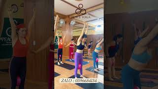 Yoga class in Vietnamese #core #pilates