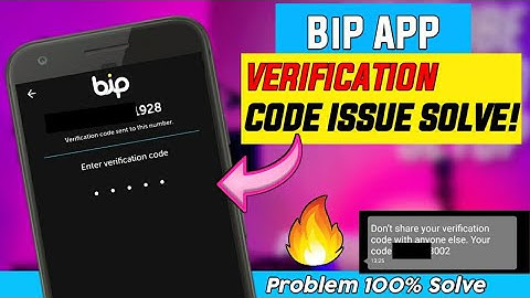 BiP App Verification Code Problem! Solved 💯