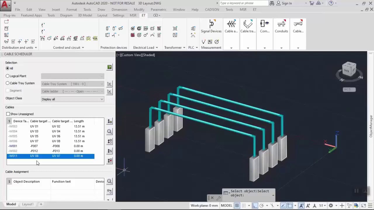 3D Cable Tray Design and Installation CADISON E&I Designer YouTube