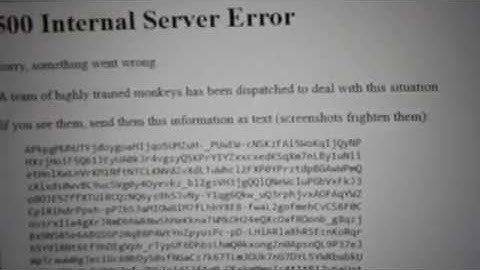 500 Internal Server Error -Youtube s new glitch