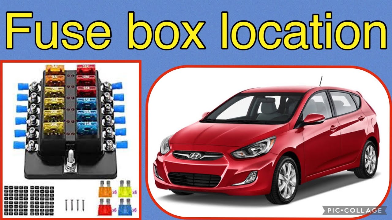 The fuse box location on a 2017 Hyundai Accent YouTube