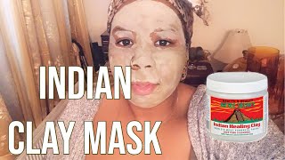 SKIN CARE ROUTINE | SO I USED THE AZTEC HEALING CLAY MASK 