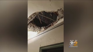 Construction Debris Crashes Through Roof Of UES Apartment Building