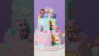 Gabbys Dollhouse Cake Colorful Satisfying Slice