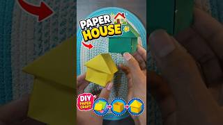 DIY Paper House 🏡 | Easy Origami House Tutorial ✂️ | Paper Craft #viral #shorts #origami #trending