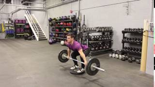 Halting Snatch Deadlift on Riser