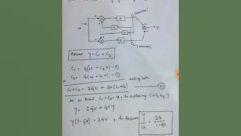 Control System  Lecture 4(a)  Block Reduction Numerical