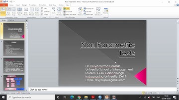 Non-Parametric Test - Introduction #nonparametric #research #methodology #spss