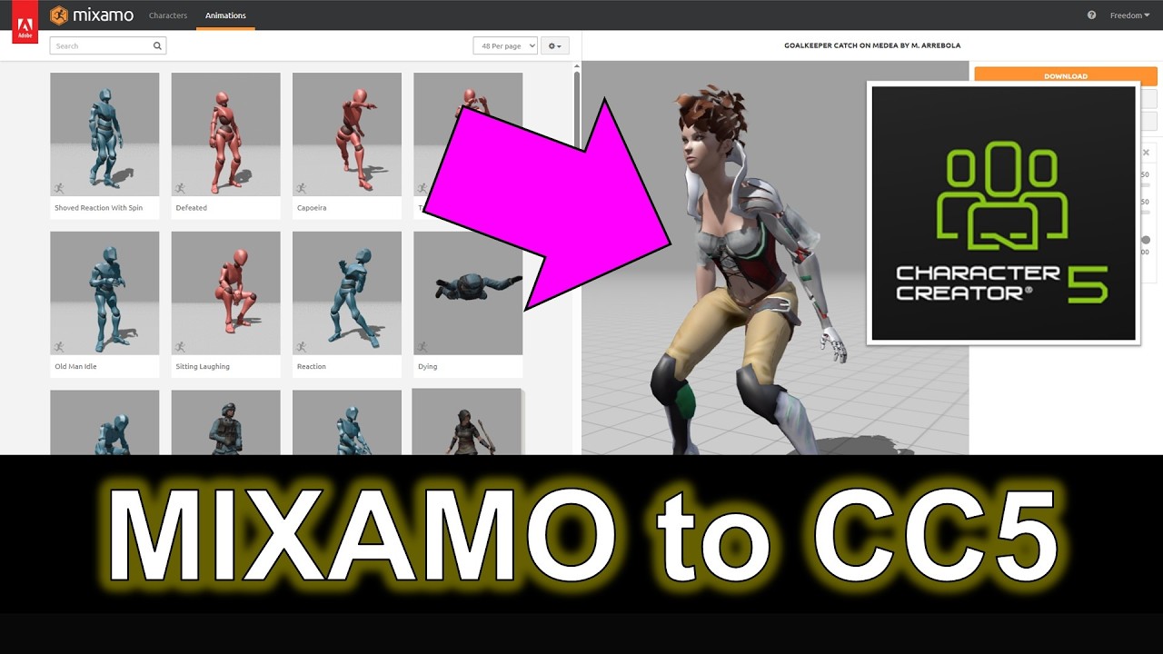Mixamo to Character Creator 5 (CC5) Full Workflow | Convert FBX Motion to iClone 8 .rlmotion File