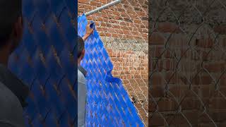 Instalación De Malla Ciclónica Con Cintas Plásticas