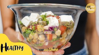 Mediterranean Chickpea Salad 🥗 | Eat and Shine ☀️