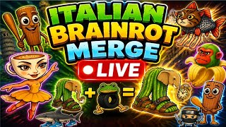 Italian brainrot merge new update live play🧠#live