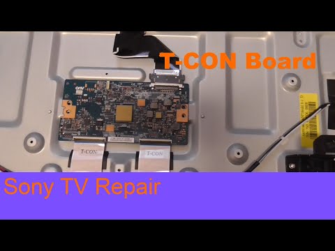 TV Repair Fernseher defekt & reparieren - Display kein Bild | Streifen im Bild Sony TV T-CON Board